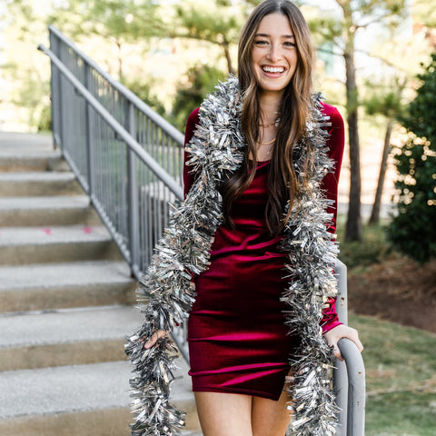 Velvet Holiday dress from Lush Fashion Lounge women's boutique in Oklahoma city