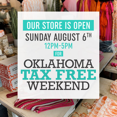 Tax free weekend at Lush Fashion Lounge women's boutique in Oklahoma City