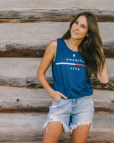 American tank top from chevytahoeatlanta women's boutique in 7152 AH Eibergen