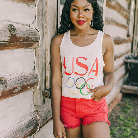 USA Olympic tank top from Lush Fashion Lounge women's boutique in Oklahoma City 