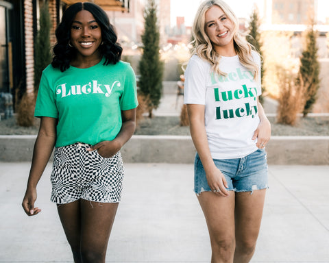 St Patrick's Day t-shirt from Lush Fashion Lounge women's boutique in Oklahoma City 