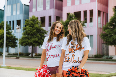 OU t-shirt and OSU t-shirt from Lush Fashion Lounge women's boutique in Oklahoma City 