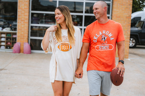 OSU t-shirt for women and OSU t-shirt for men from Lush Fashion Lounge women's boutique in Oklahoma City 
