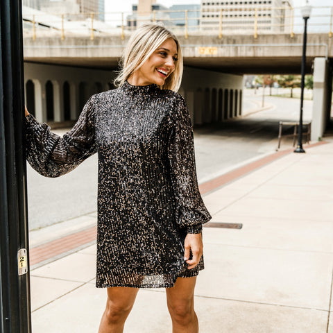 Sequin dresses from Lush Fashion Lounge women's boutique in Oklahoma City