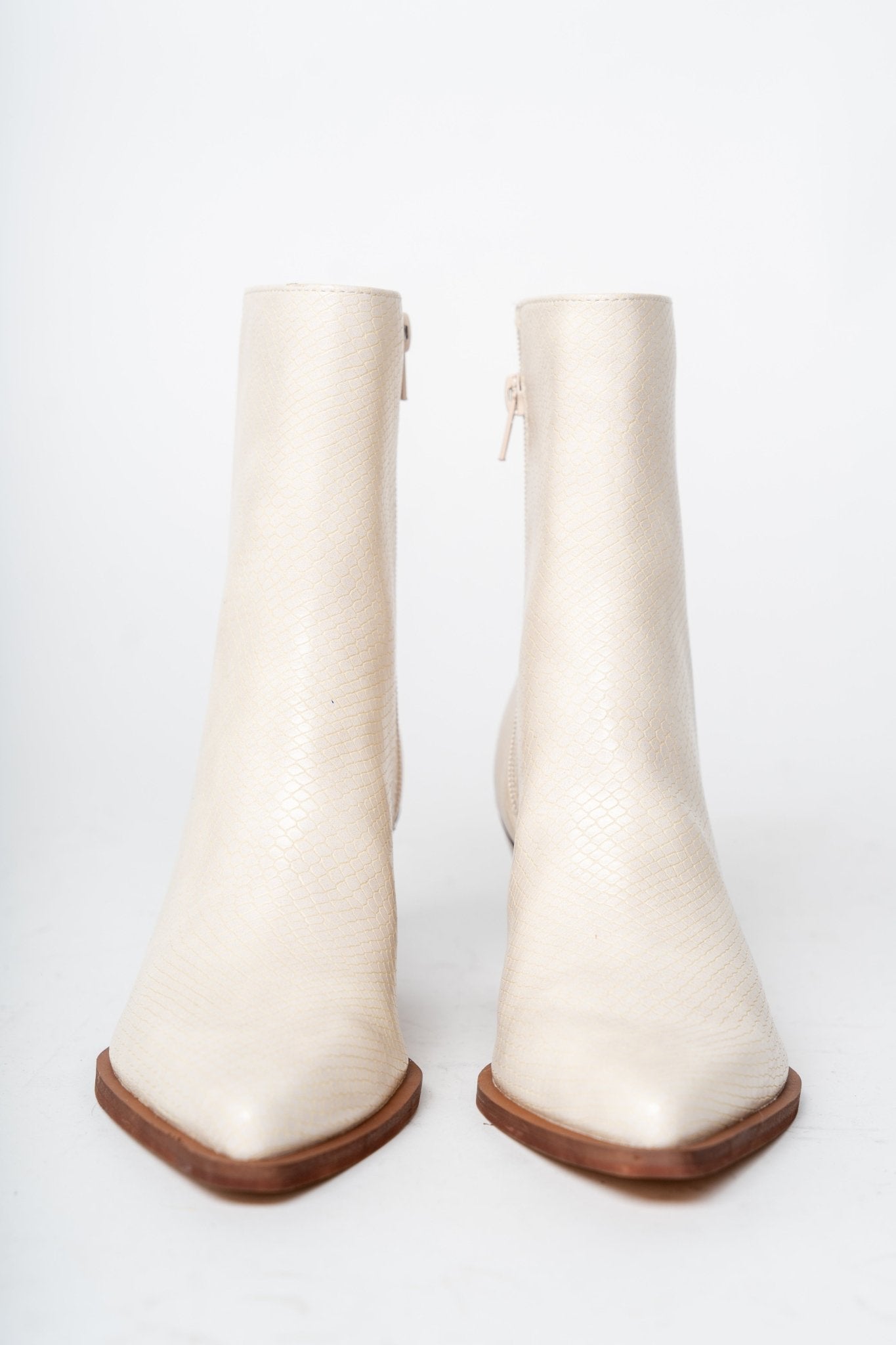 Nathan lug sole booties beige  Trendy Shoes - Lush Fashion Lounge