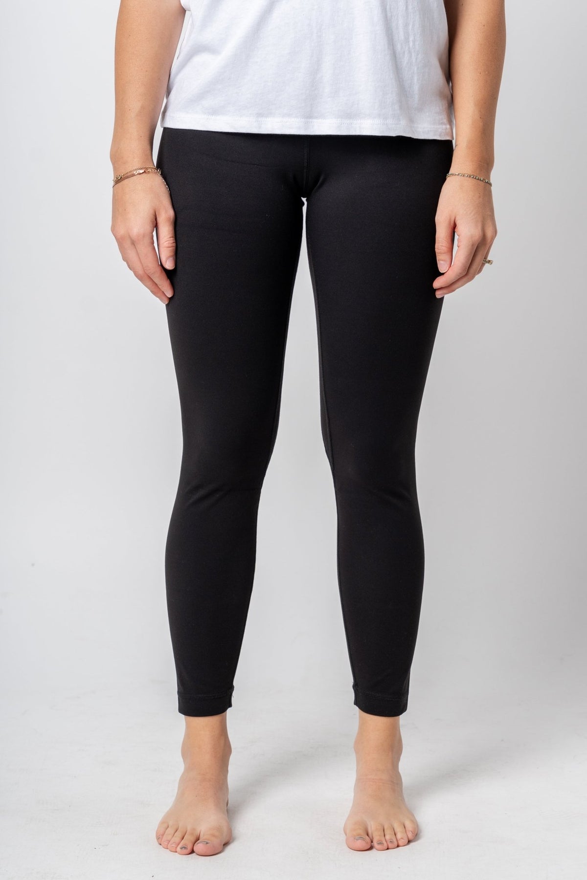High waist flare leggings black  Trendy Leggings - Lush Fashion Lounge