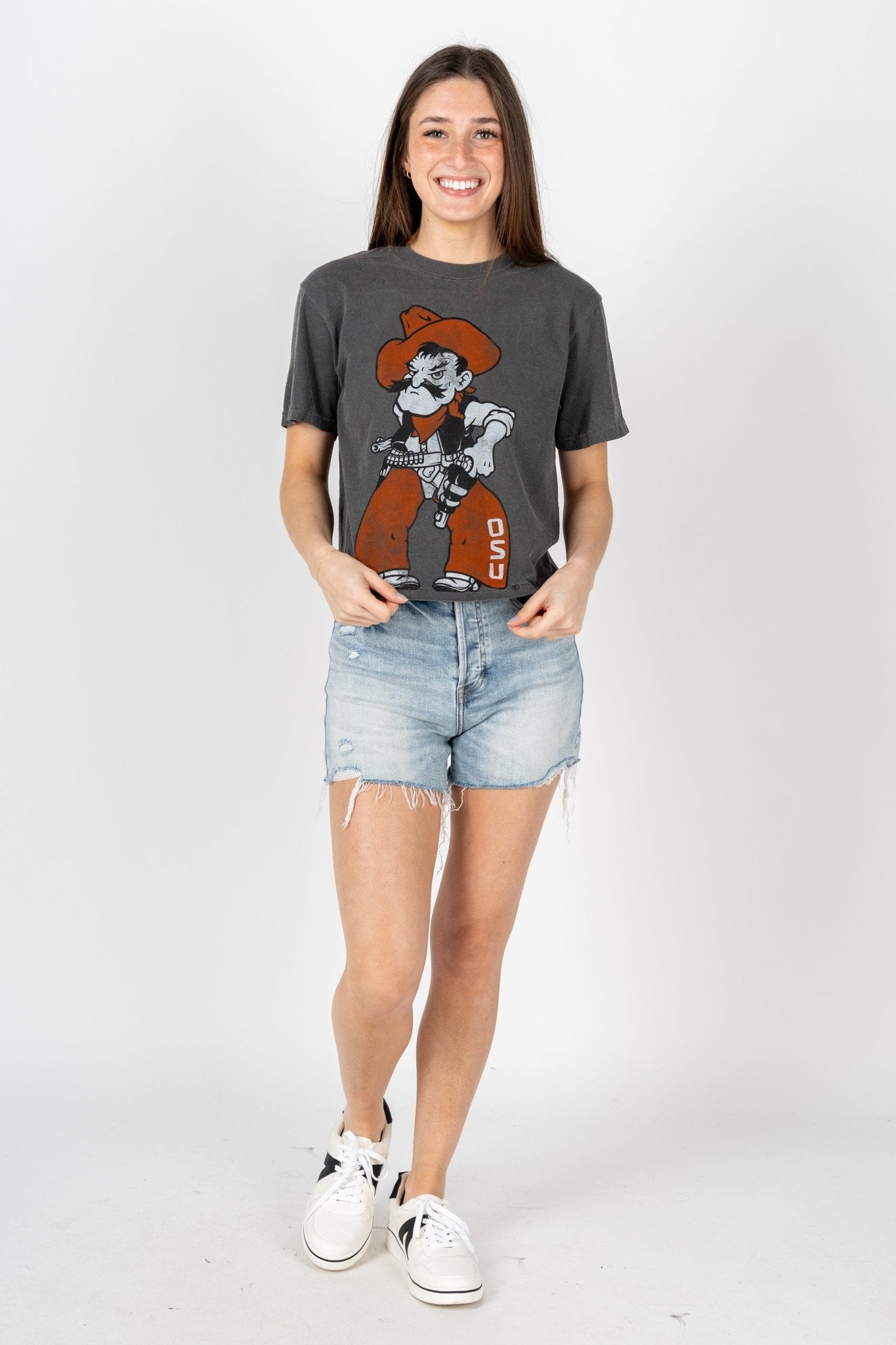 OSU Cowboys Pistol Pete State Arch unisex t-shirt - Lush Fashion Lounge