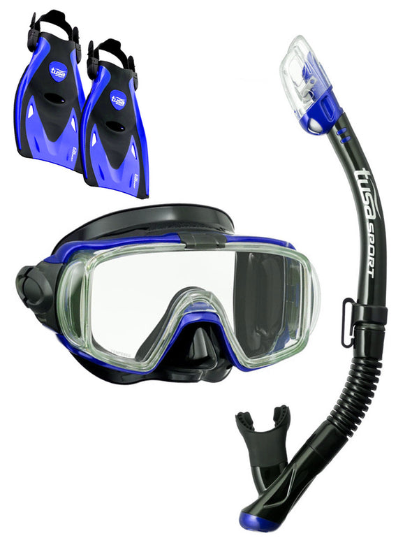 TUSA Sport Youth Mini-Kleio Mask and Dry Snorkel Palestine