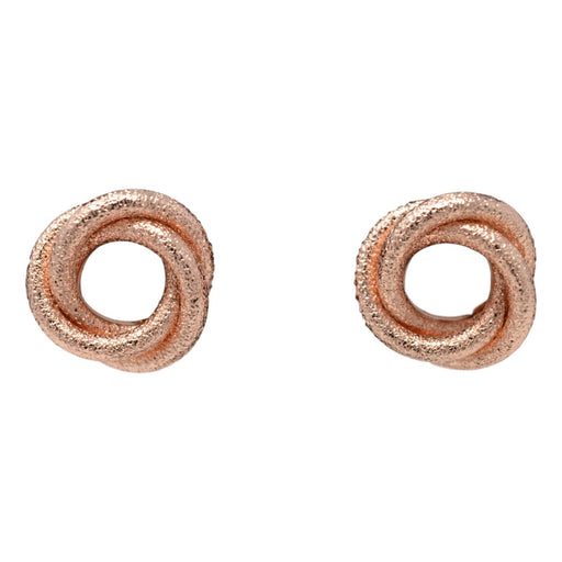 AAA Pink Tourmaline Spiral Studs Earrings 14k Solid Gold Earrings