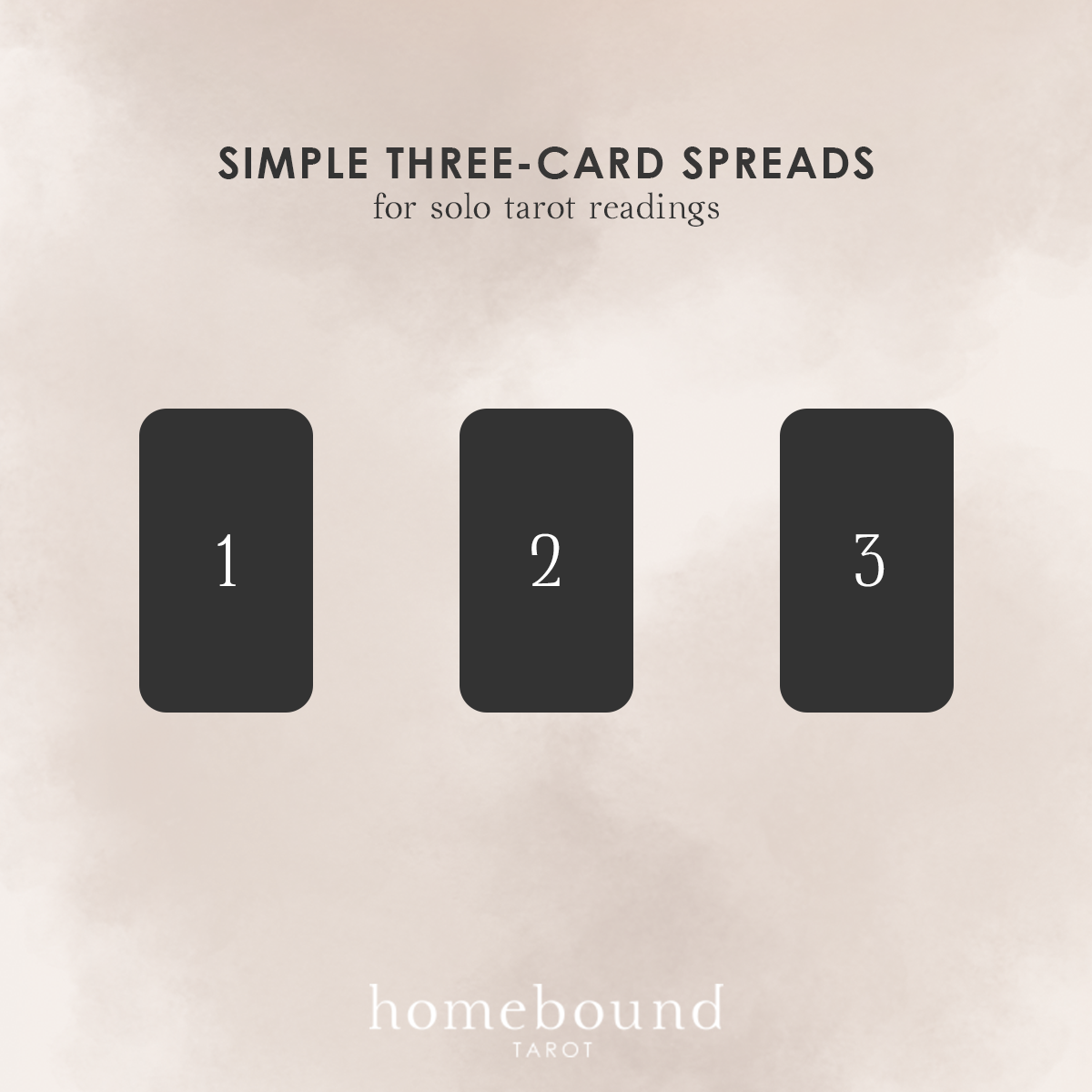 Simple Three-Card Spreads for Solo Tarot Readings Homebound Tarot