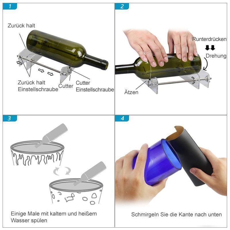 Innovativer DIY Glasflaschen Schneider