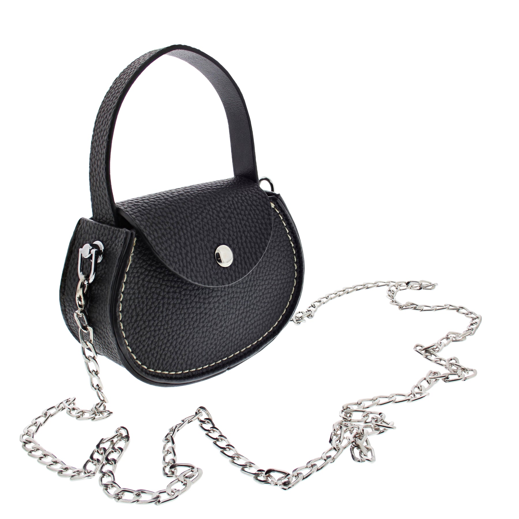 silver chain purse