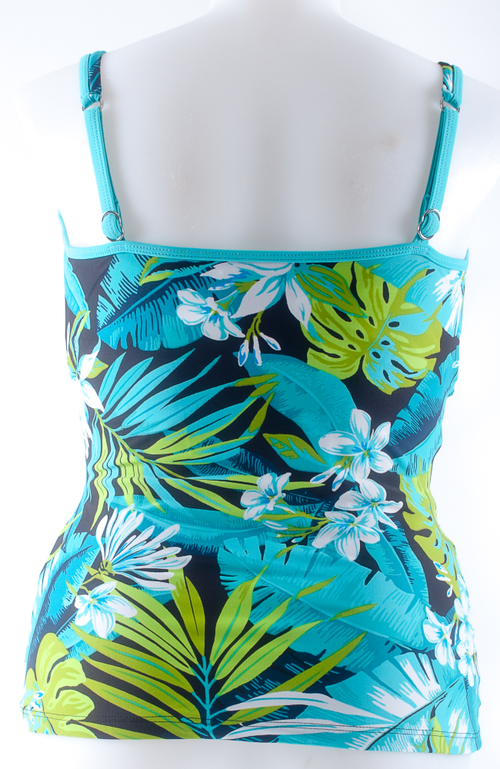 Bust Support Tankini Top - Cindy - Black & White - Beyond the Sea – Beyond  the Sea Swimwear