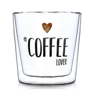 Pas op tweedehands Lijkt op Glas Dubbelwandig PPD Trendglas Coffee Lover – PERRON Stores