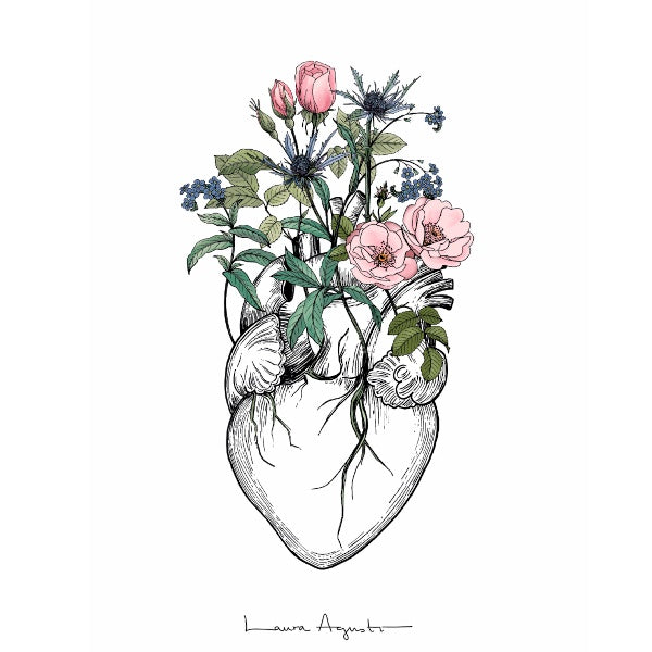 Print Laura Agustí - Blooming Heart – Gnomo