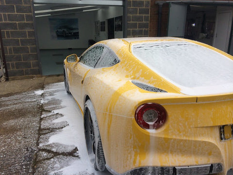 Cleaning Ferrari, Washing 4D 3D gel Number Plates, Uk plate customisation 