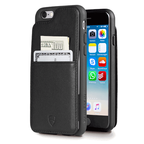toewijzing Aanvankelijk Vijandig Vaultskin ETON ARMOUR - Leather Wallet Case for iPhone 6 & 6S