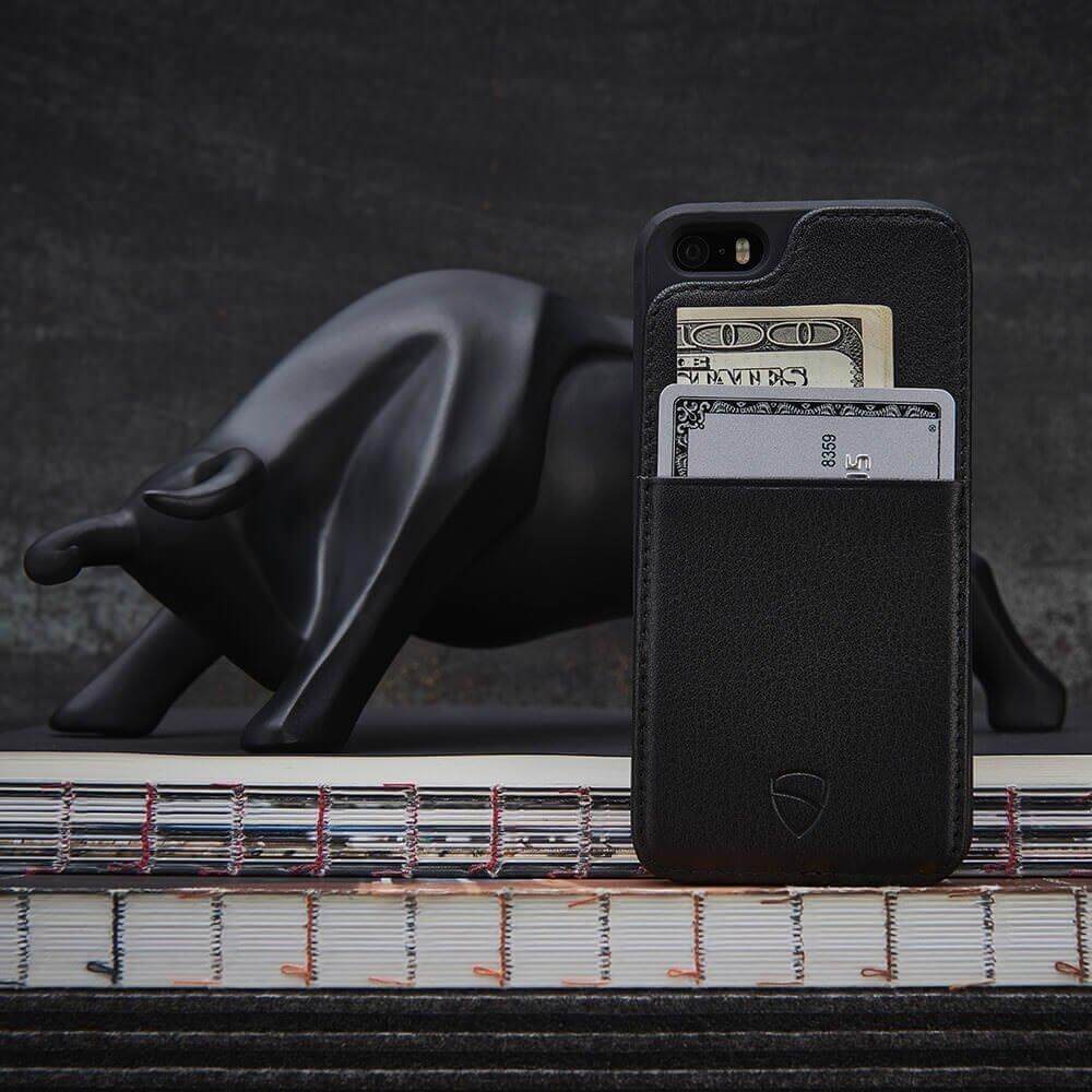grote Oceaan Verlaten Vaak gesproken Vaultskin ETON ARMOUR - Leather Wallet Case for iPhone SE / 5S