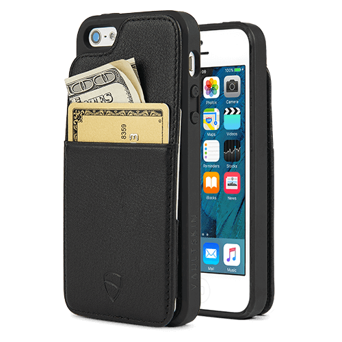 uitsterven amateur bijvoeglijk naamwoord Vaultskin ETON ARMOUR Leather Wallet Case for Apple iPhone SE / 5S | eBay