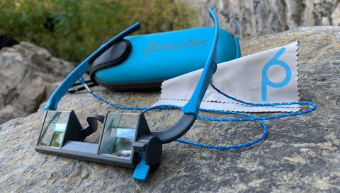 EyeSend Belay Glasses with microfiber and case