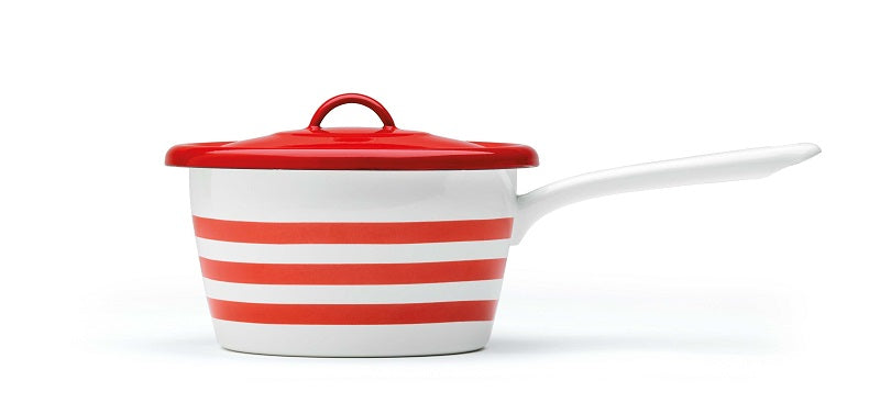 An image of Prestige Vintage Saucepan - Red