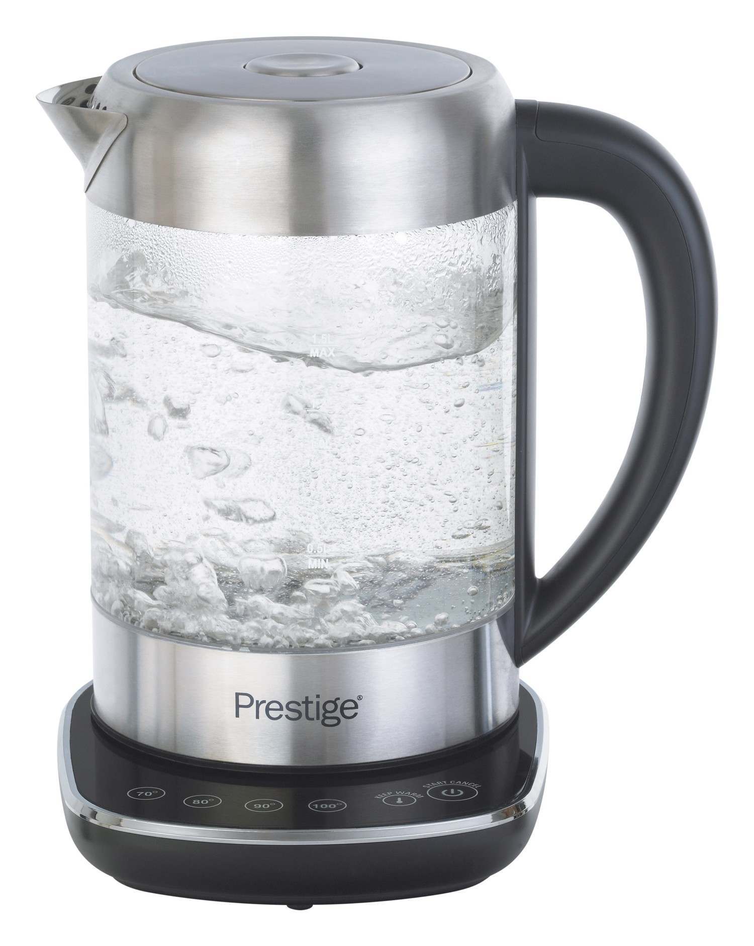 An image of Prestige Digital 2 in 1 Glass Tea & Water 1.5L Kettle