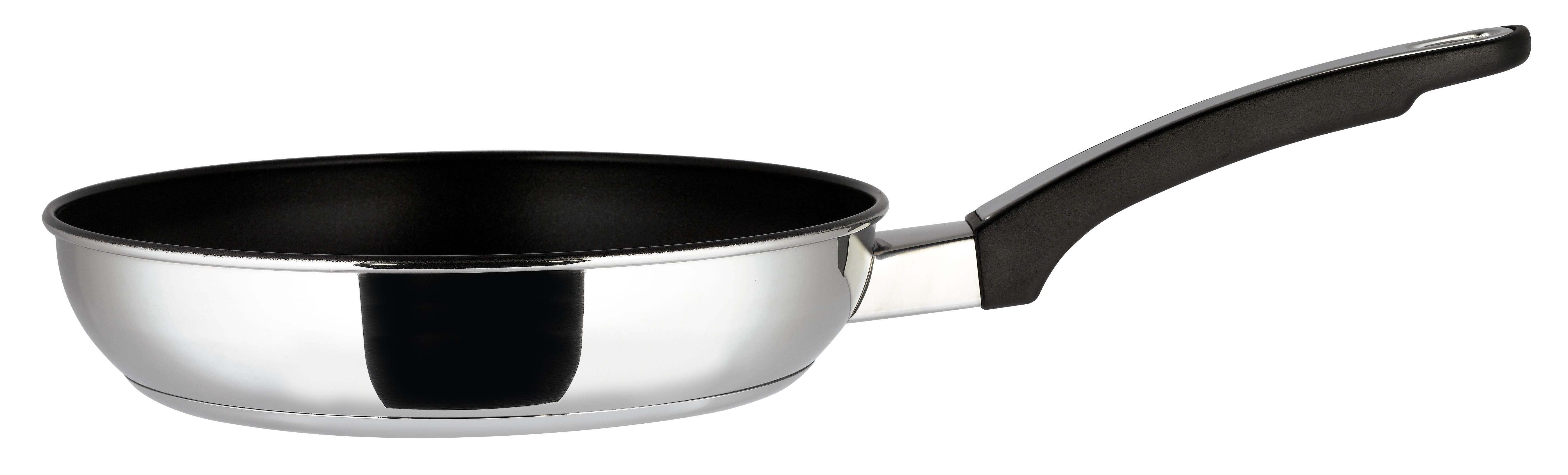 An image of Prestige Everyday Stainless Steel Straining Frying Pan - 28cm