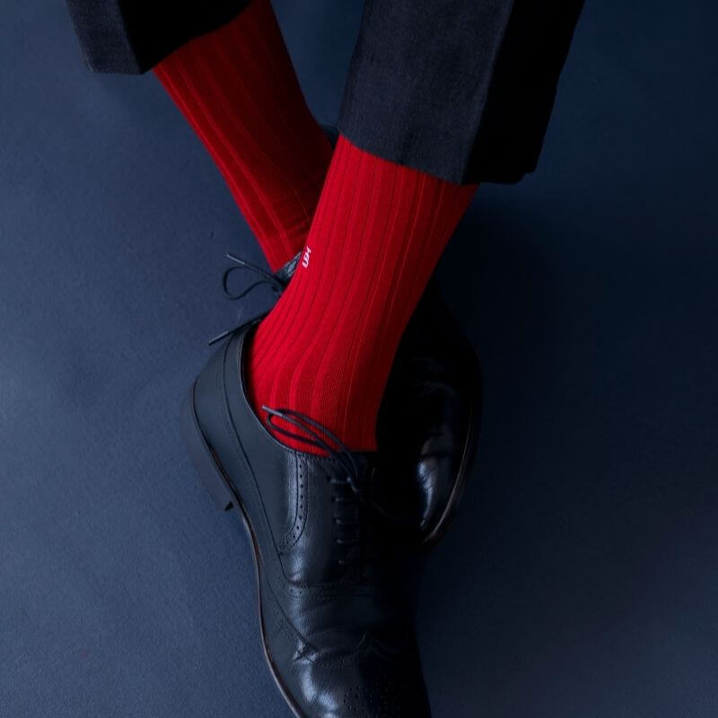 Shop Formal Red Socks for Men in India | Happy Socks – SockSoho