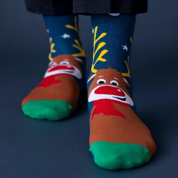 Buy Quirky Reindeer Christmas Socks for Men | SockSoho