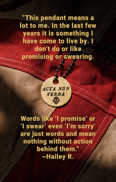 Facta non Verba - Latin phrase meaning Deeds, not Words | Poster