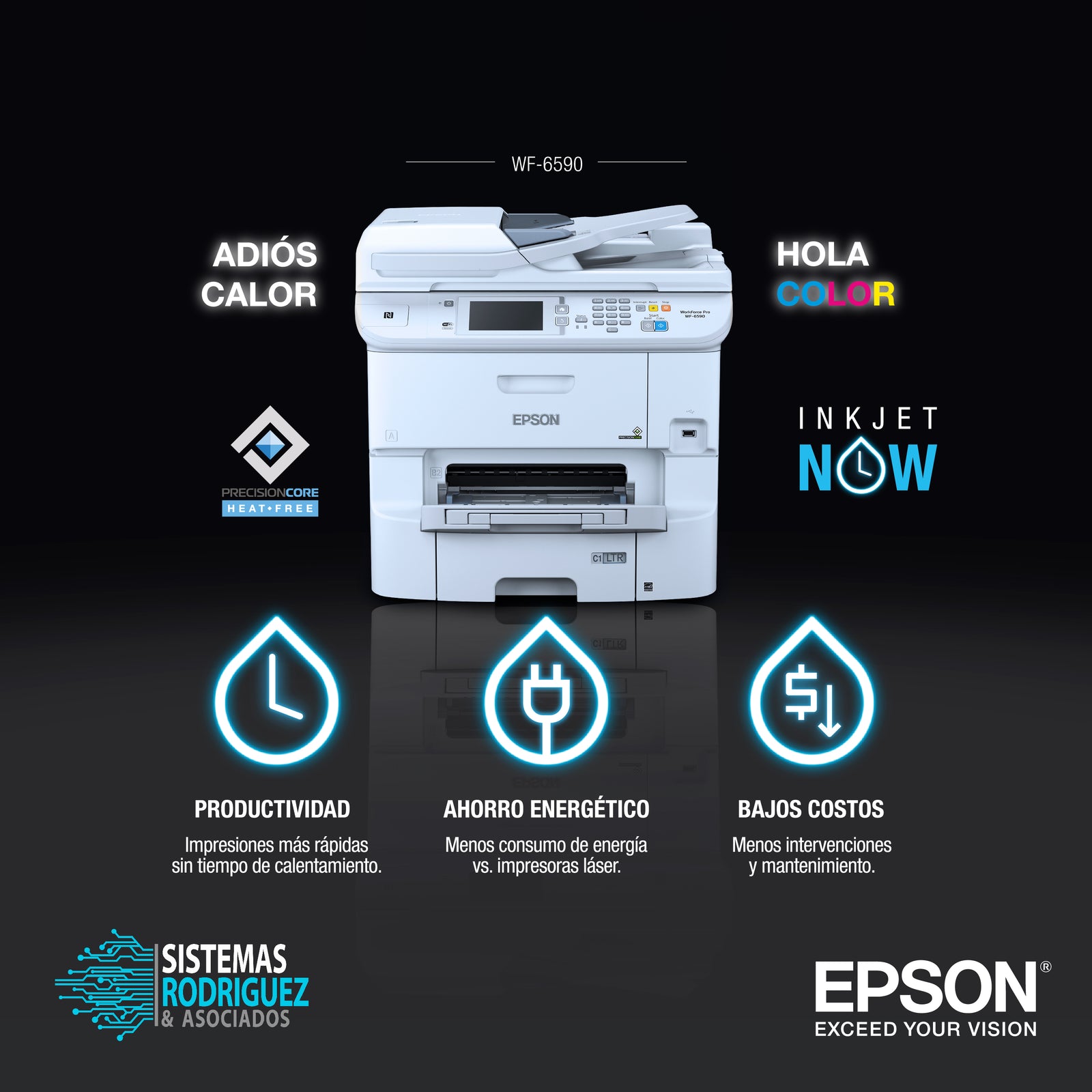 Impresora Epson Multifuncional Workforce Wf 6590 Sistemas Rodriguez Y Asociados 9617