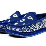 blue rag slippers