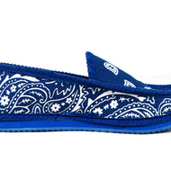 blue bandana house slippers