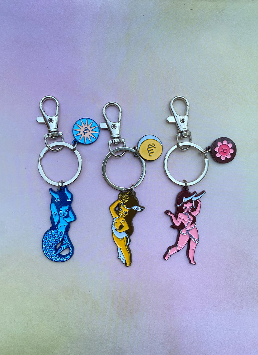 Celestial Taurus Keychain