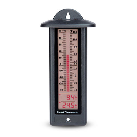Brannan Waterproof Max Min Greenhouse Thermometer - Maximum Minimum  Recording Thermometer Greenhouse Garden Outdoor Indoor