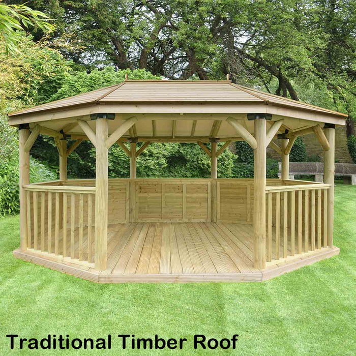 Forest 5.1m Premium Oval Gazebo