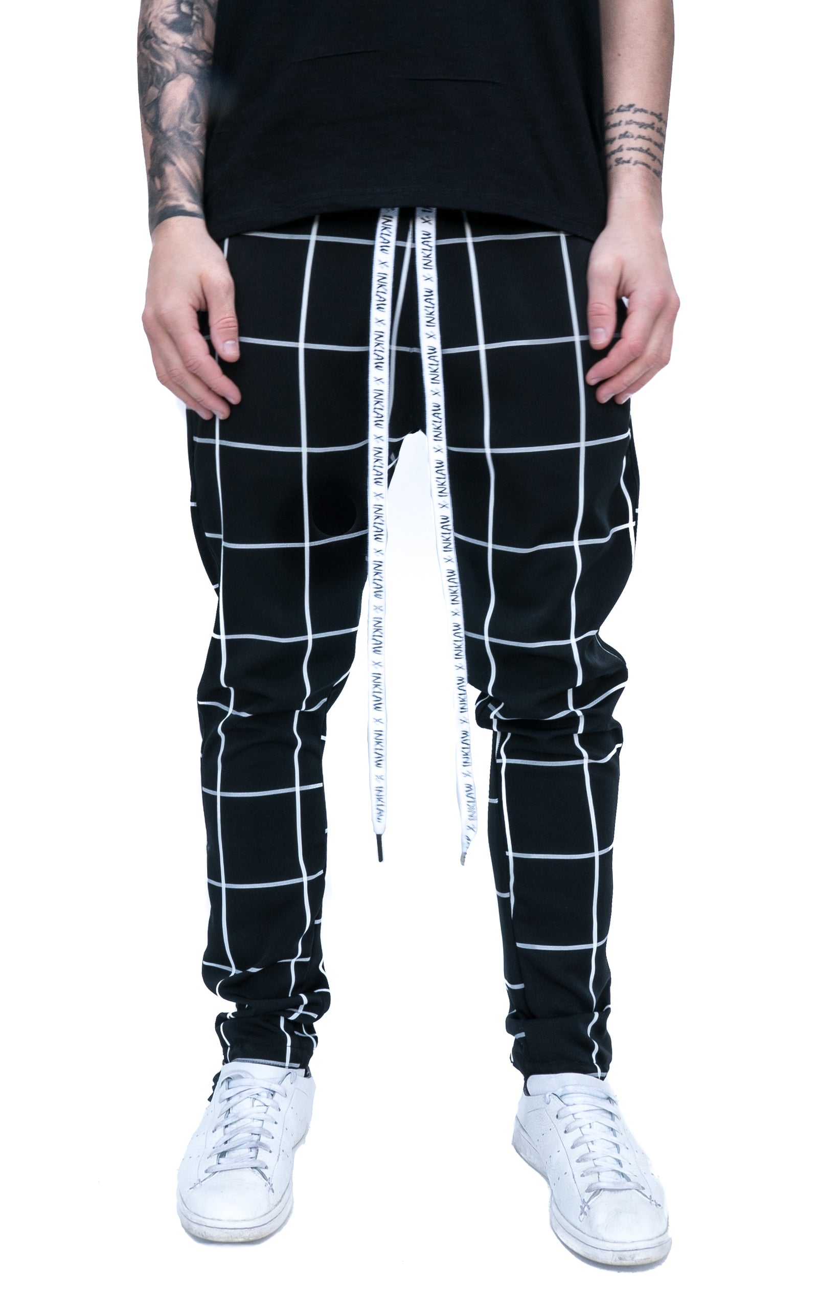CHECKERED JOGGERS - Inklaw Clothing