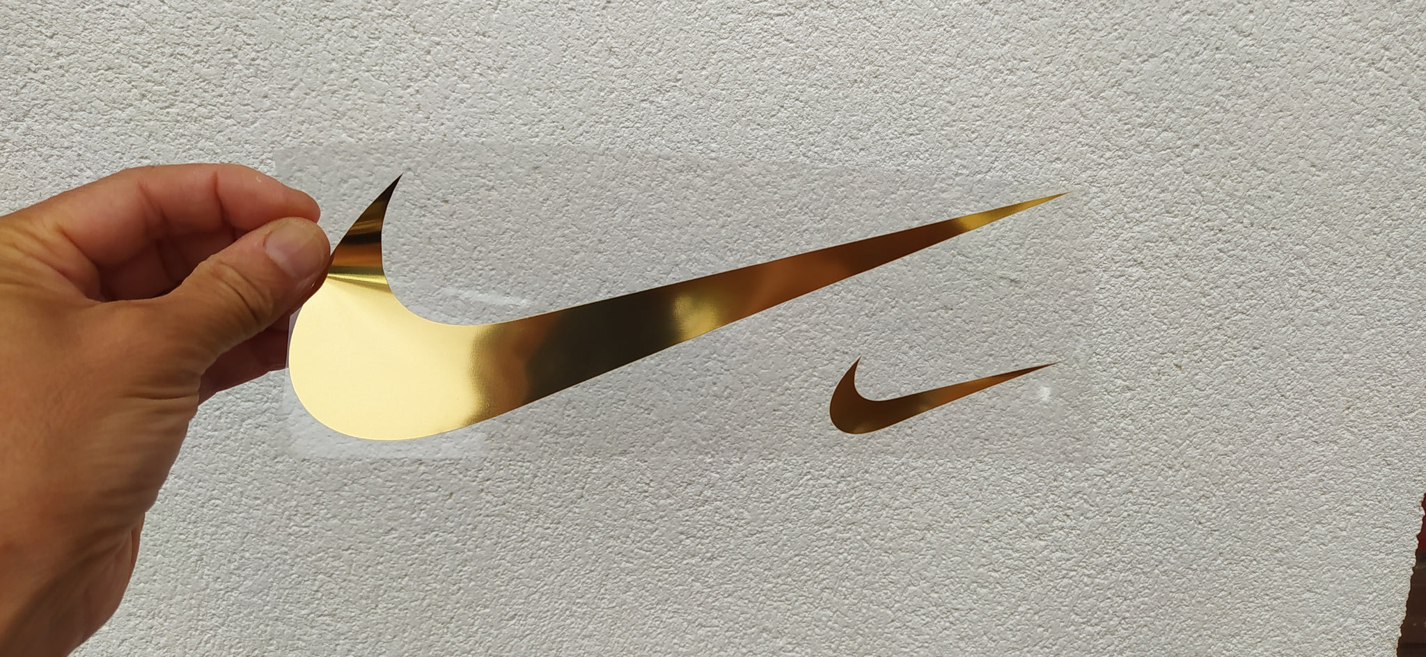 nike swoosh iron on logo