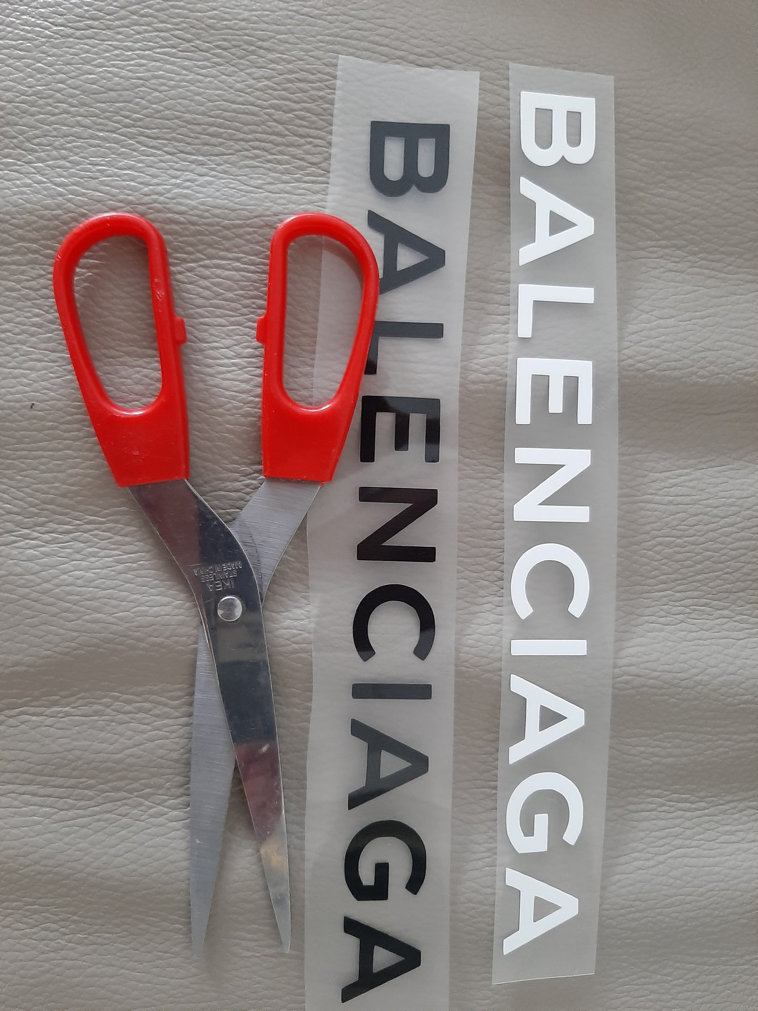 balenciaga logo iron on