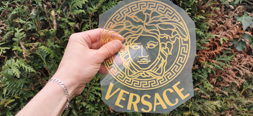 Versace Gold Big Color Logo – Customeazy