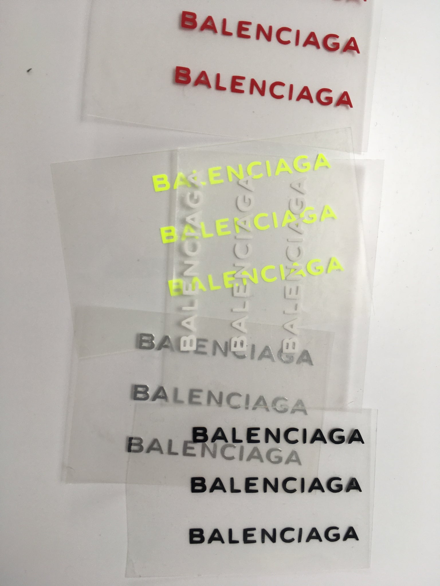 balenciaga logo iron on