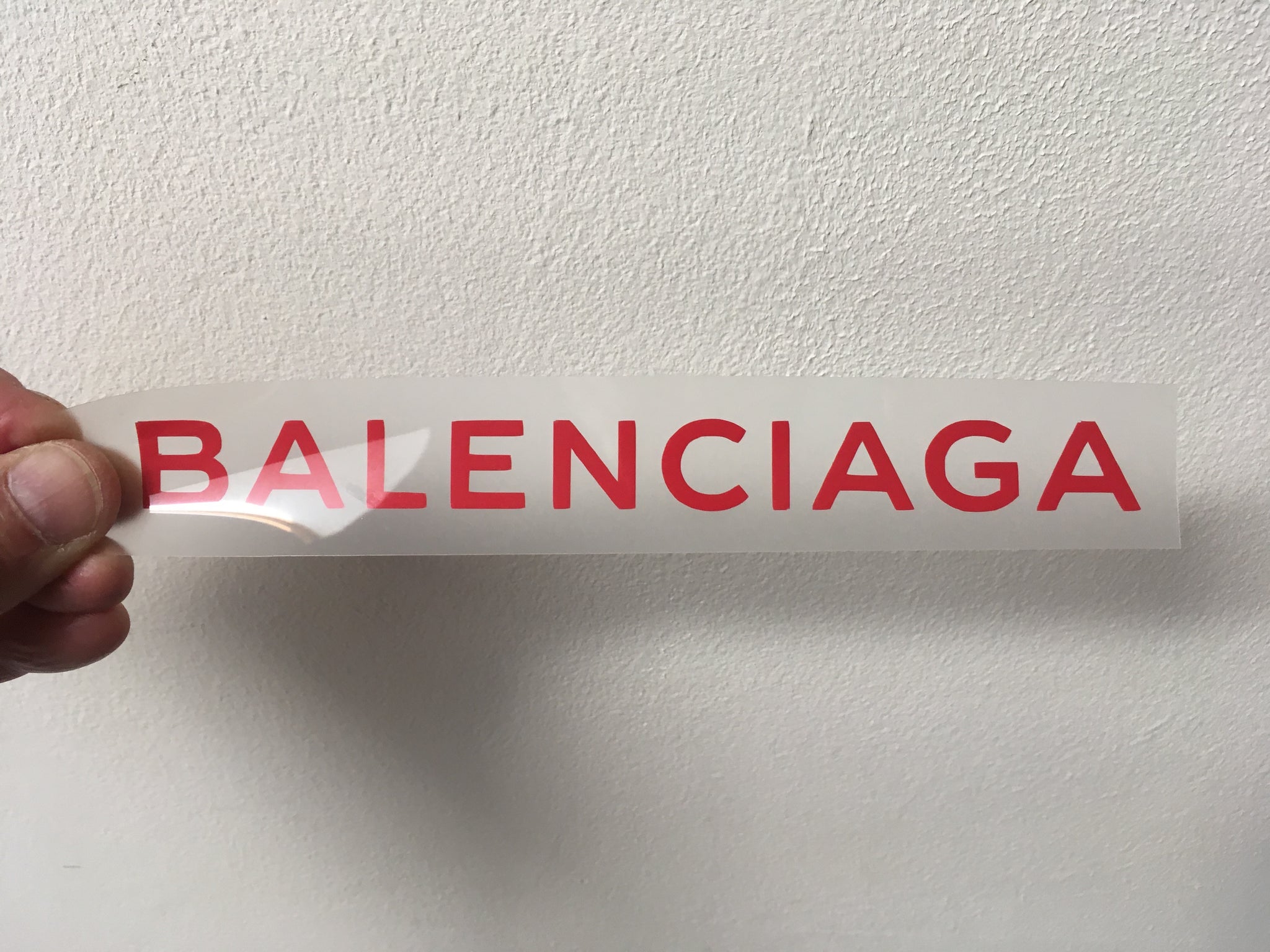 balenciaga logo iron on