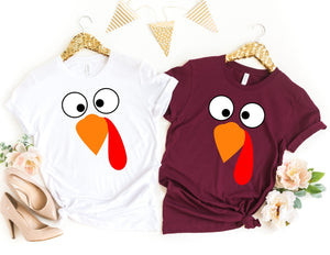 Turkey Face Shirt - Thanksgiving Shirt - TheDaveyBoutique