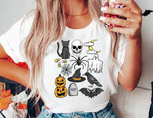 Cute Halloween Icon Shirt - Halloween Shirt - TheDaveyBoutique