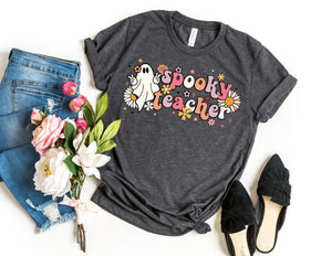 Spooky Teacher Ghost Shirt - Halloween Teacher Shirt - TheDaveyBoutique