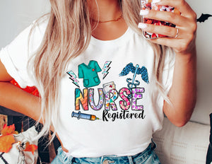 Registered Nurse Scrubs Shirt - Nurse Shirt - TheDaveyBoutique