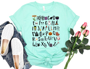 Halloween Alphabet Shirt - Halloween Teacher Shirt - TheDaveyBoutique