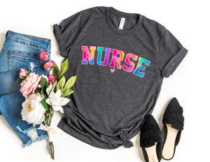 Colorful Nurse Shirt - Nurse Shirt - TheDaveyBoutique