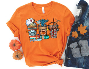 Nurse Fall Coffee Shirt - Fall Nurse Shirt - TheDaveyBoutique