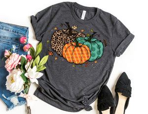Fall Pumpkins with Leaves Shirt - Fall Shirt - TheDaveyBoutique